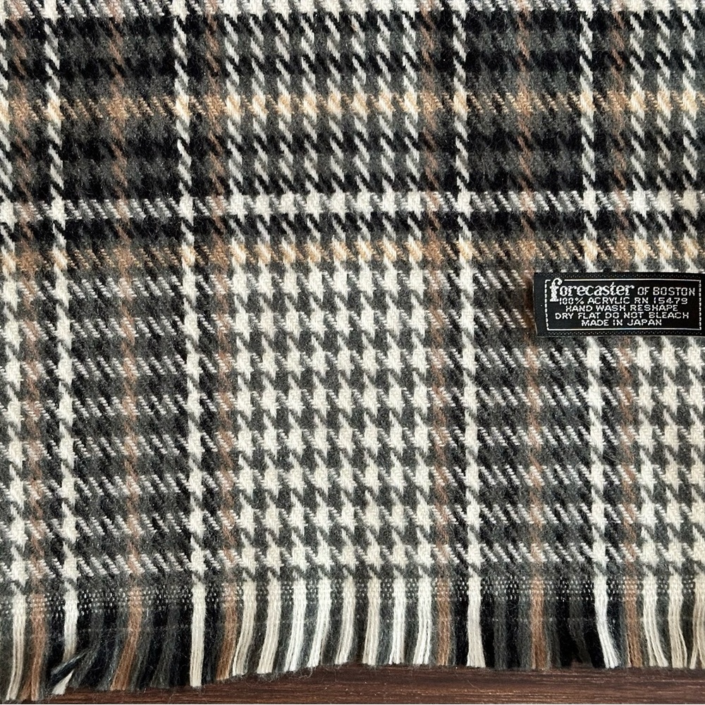 Vintage Forecaster of Boston Plaid Scarf
